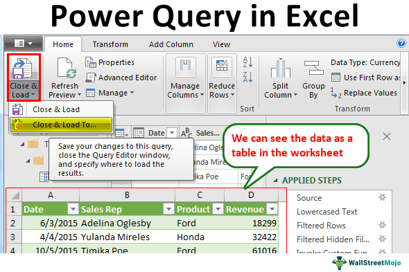 Microsoft Excel Power Query tutorial showing data import, transformation, and cleaning techniques for advanced Excel users.