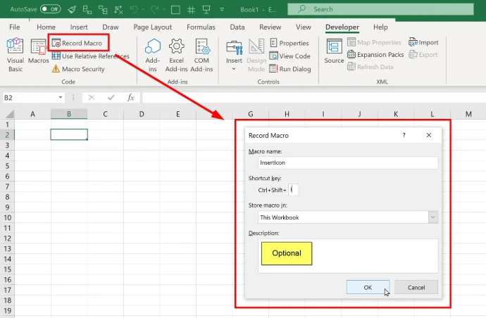 Record Macro in Excel with Run macro, assign macro to button, Edit macro in VBA editor